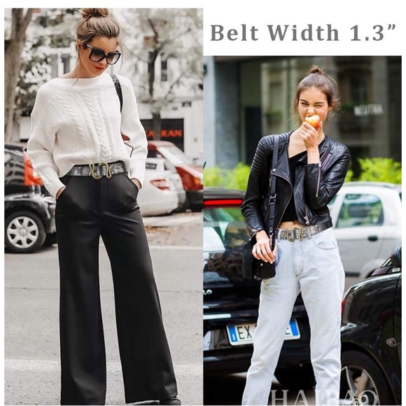 Vintage Snake Belt PU leather main image 4